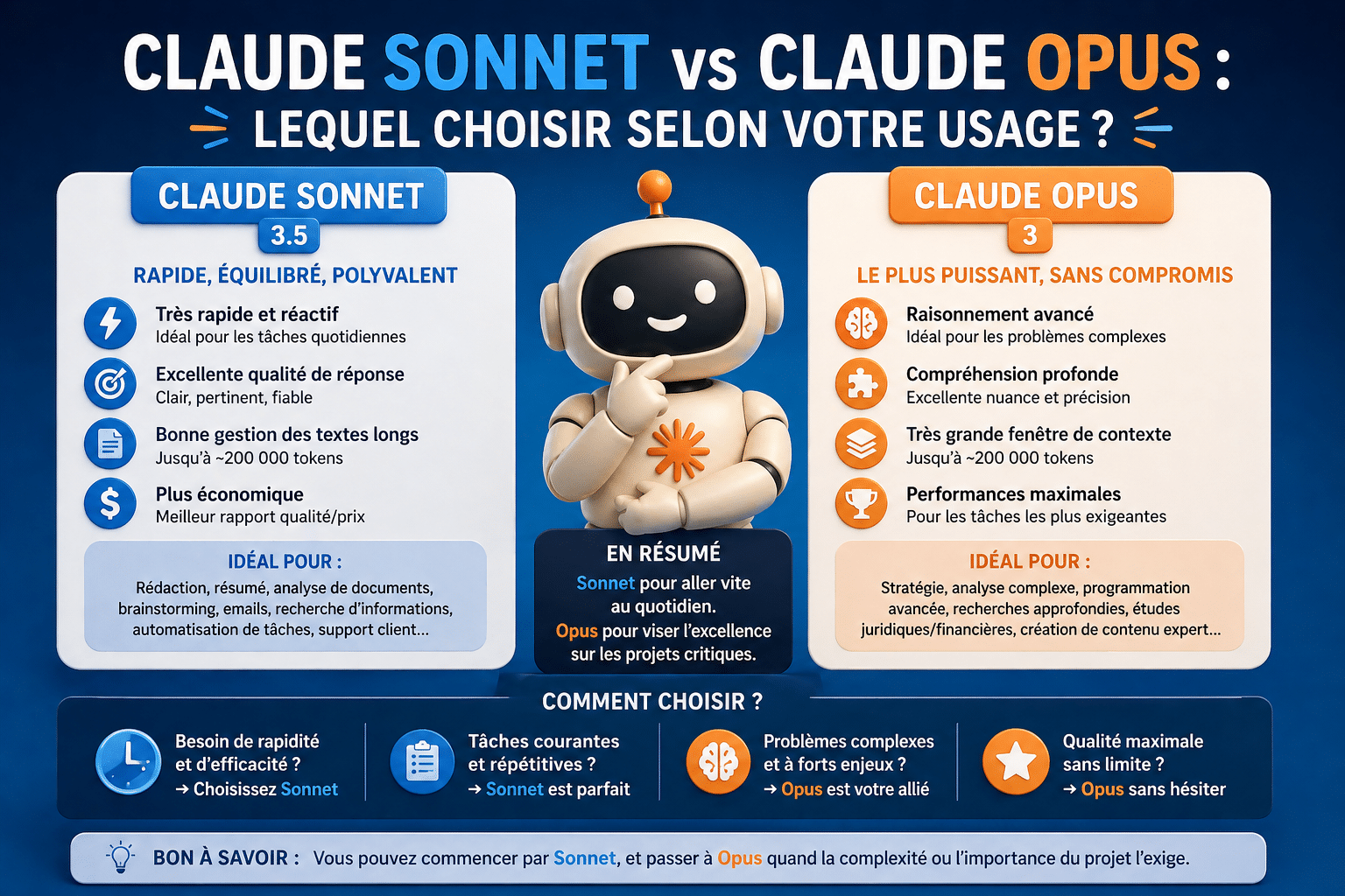 Claude Sonnet ou Claude Opus : lequel choisir selon votre usage en 2026 ?