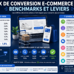 Taux de conversion e-commerce : benchmarks 2026 et 10 leviers pour l’améliorer