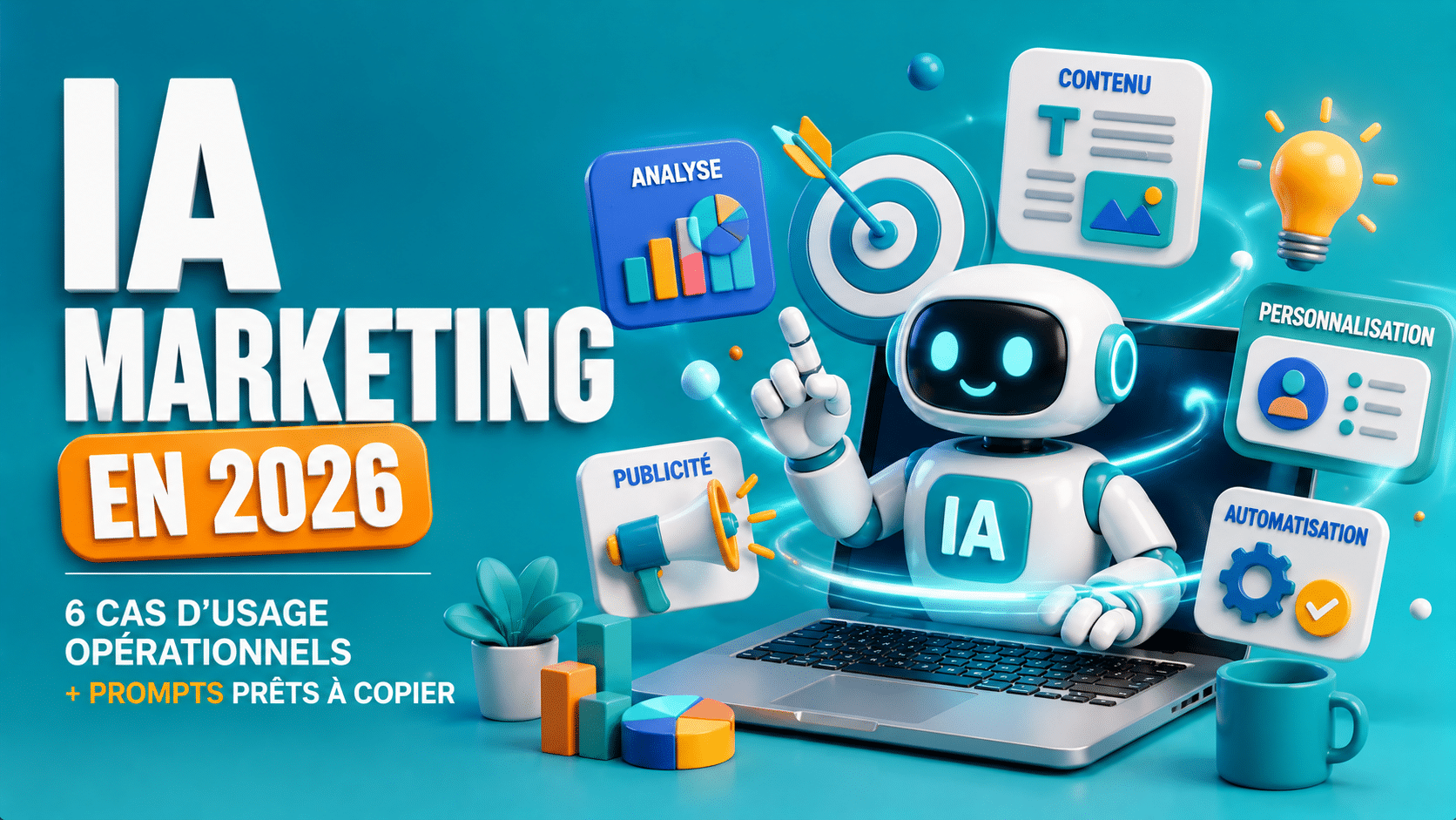 IA marketing en 2026 : 6 cas d’usage opérationnels et prompts prêts à copier pour PME