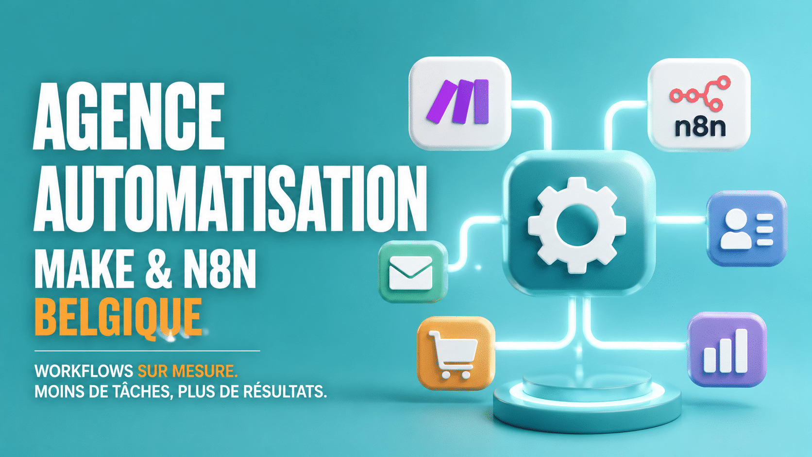 Agence automatisation Make et n8n en Belgique : ce que vous pouvez déléguer dès maintenant