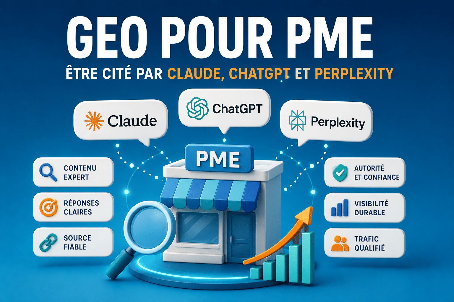 GEO pour les PME : comment être cité par Claude, ChatGPT et Perplexity en 2026
