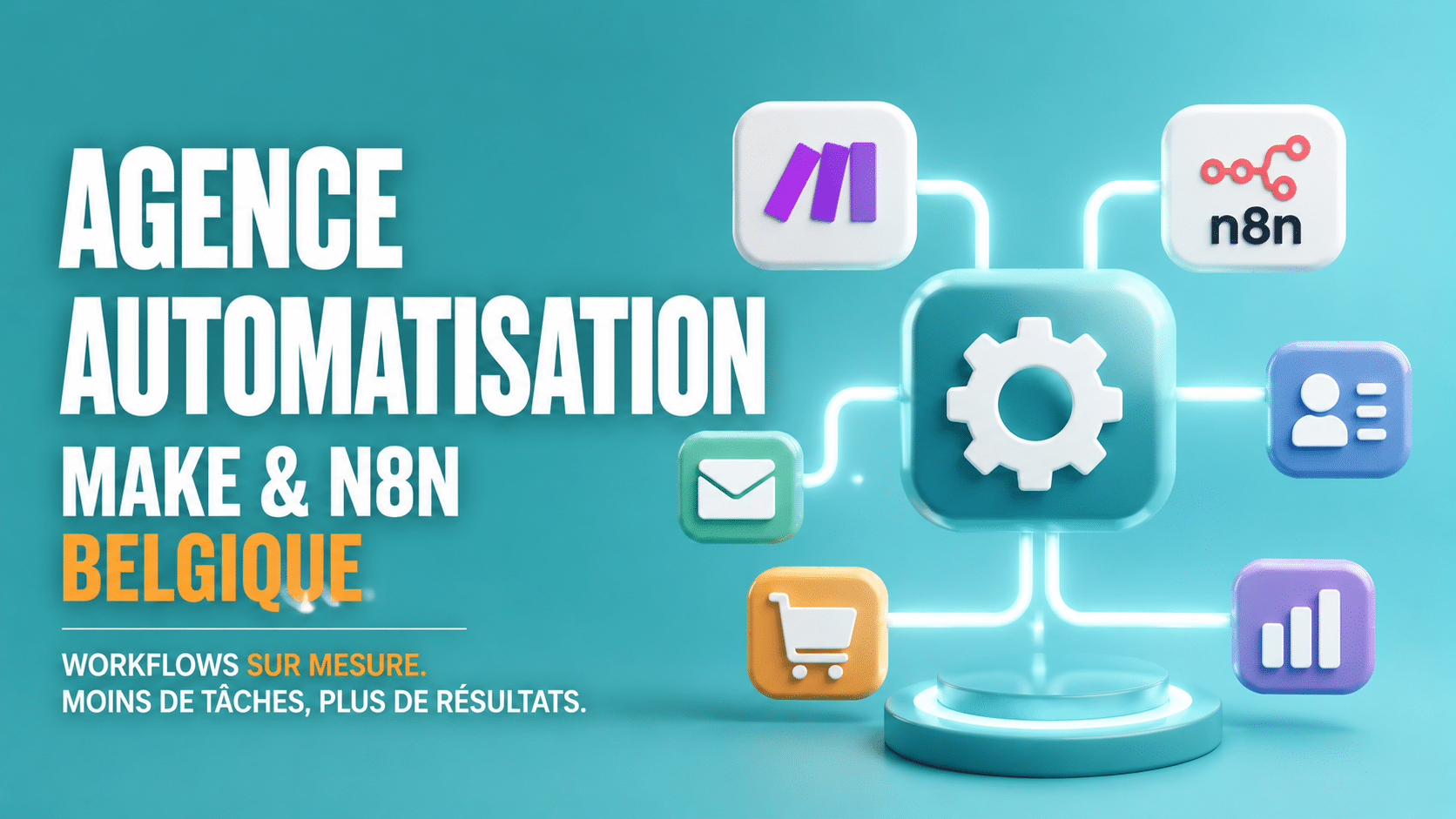 Agence automatisation Make et n8n en Belgique : ce que vous pouvez déléguer dès maintenant