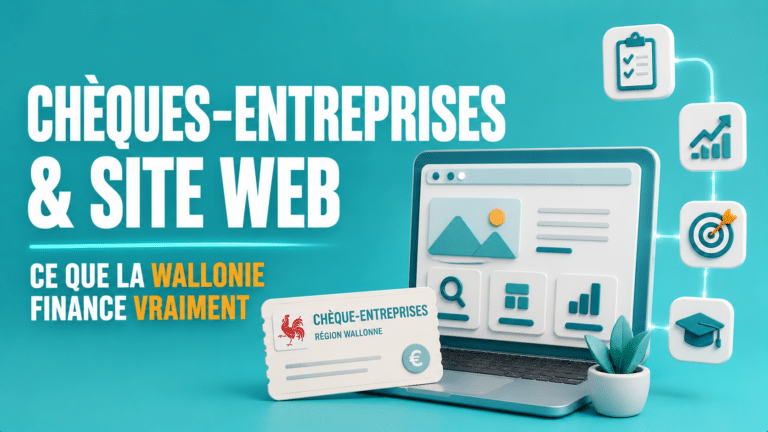 Chèques-entreprises site web : ce que la Wallonie finance