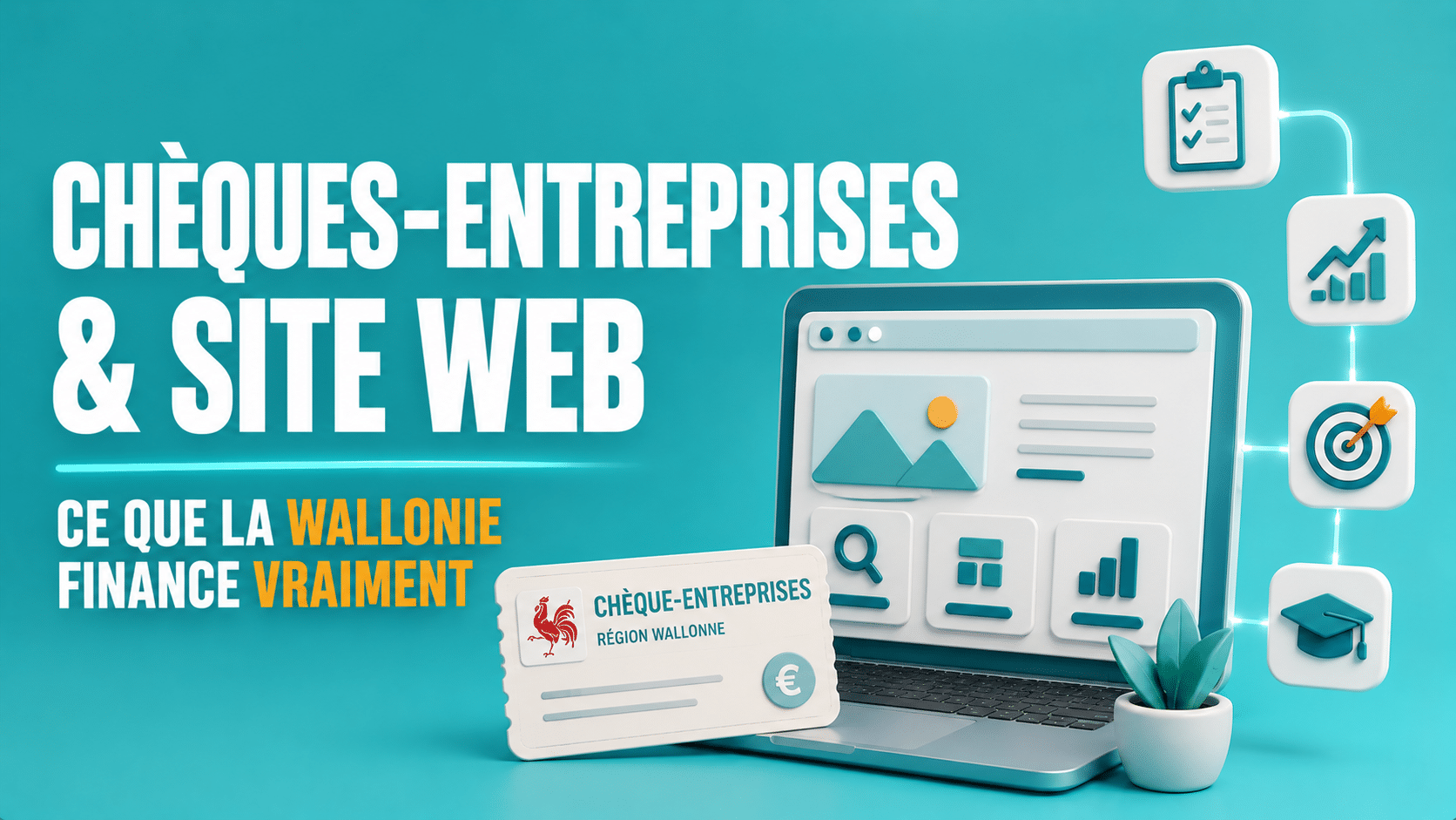 Chèques-entreprises et site web : ce que la Wallonie finance vraiment (et ce qu’on me demande tout le temps)