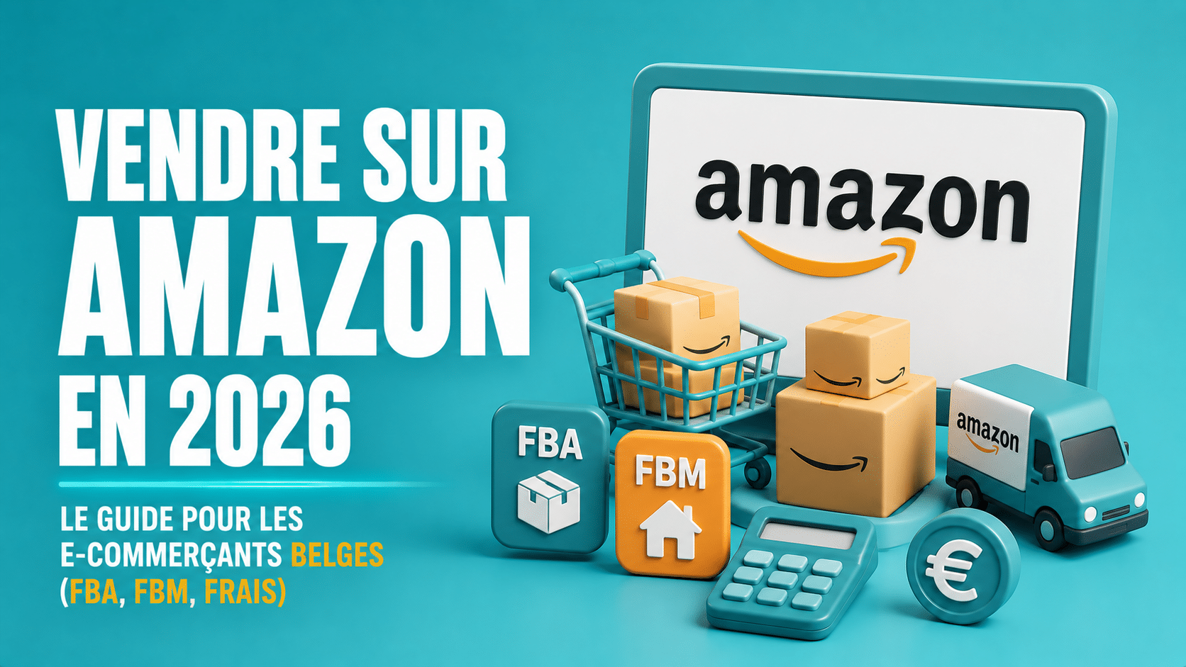 Vendre sur Amazon en Belgique 2026 : FBA, FBM, frais