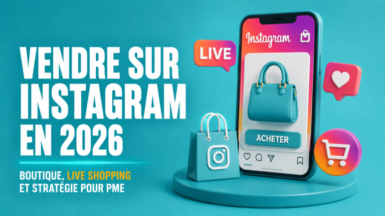 Vendre sur Instagram en 2026 : boutique, Live Shopping et stratégie pour PME