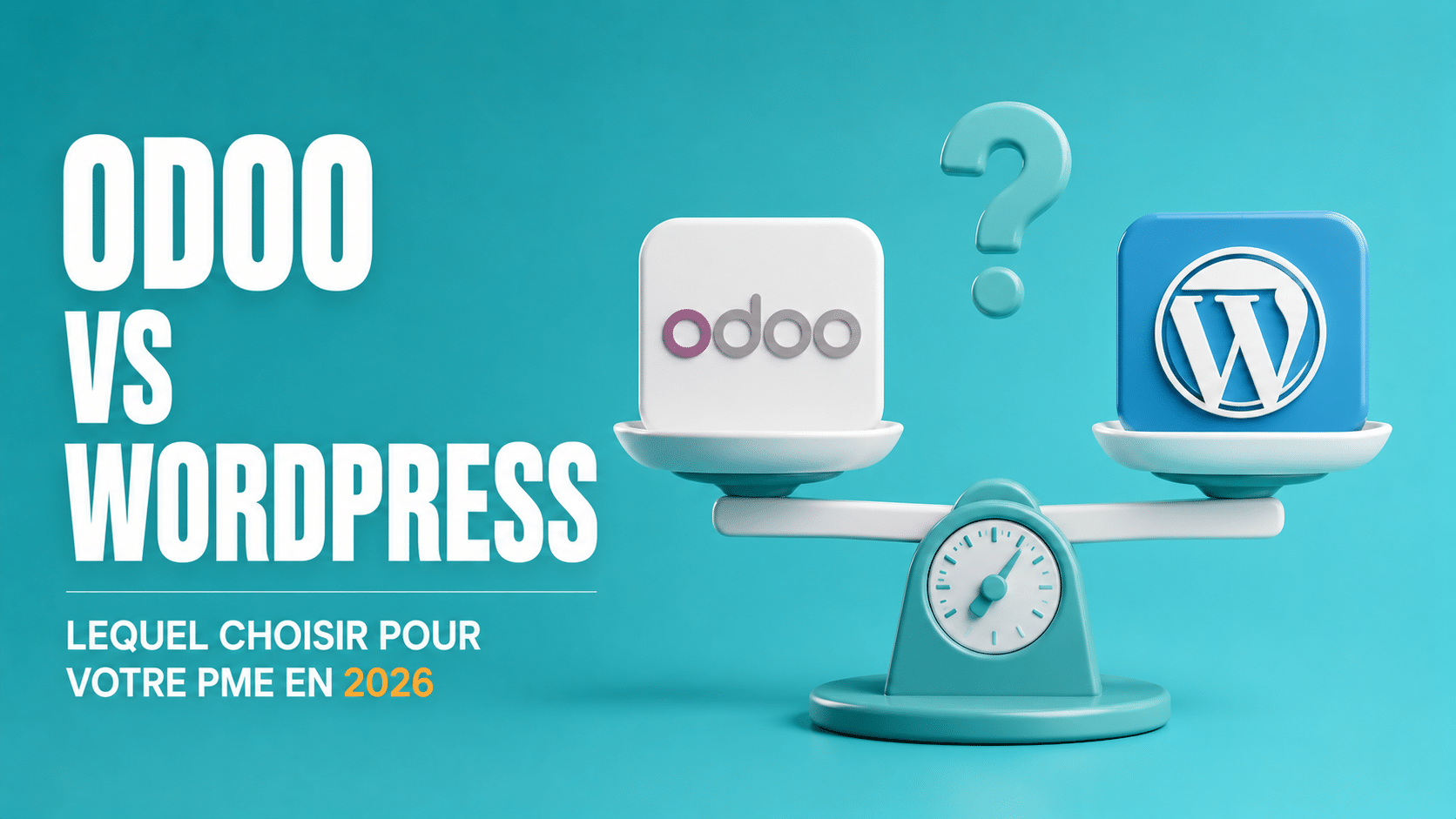 Odoo vs WordPress en 2026 : lequel choisir pour votre PME (et pourquoi la bonne réponse est parfois les deux)
