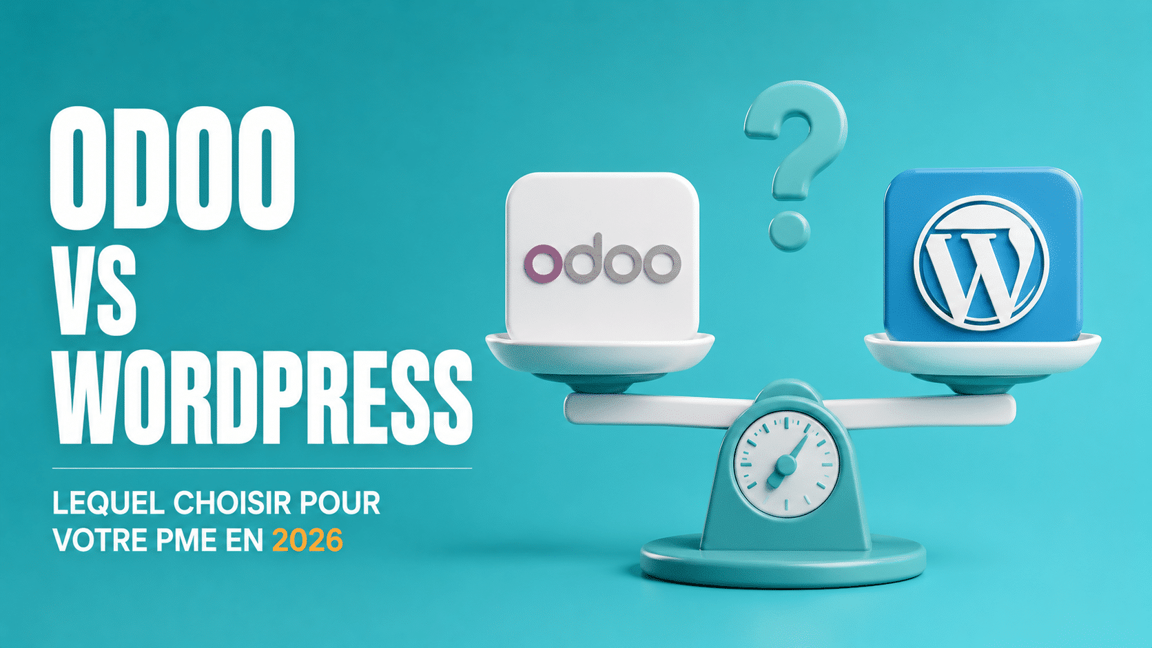 Odoo vs WordPress en 2026 : lequel choisir pour votre PME (et pourquoi la bonne réponse est parfois les deux)