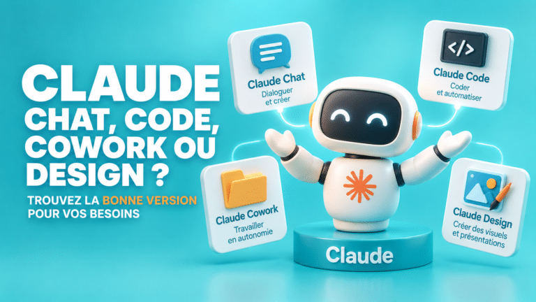 Claude Cowork, Code, Chat, Design : quelle version