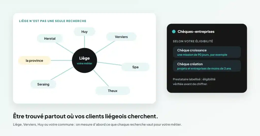Agence SEO à Liège : les recherches de la province et les chèques-entreprises